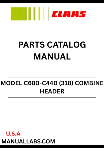 Discover the essential CLAAS Combine Header C680-C440 Parts Catalogue Manual, specifically designed for serial numbers 31800011 to 31899999. This comprehensive guide provides detailed information on all parts, ensuring you have the right components for optimal performance and maintenance of your combine header.