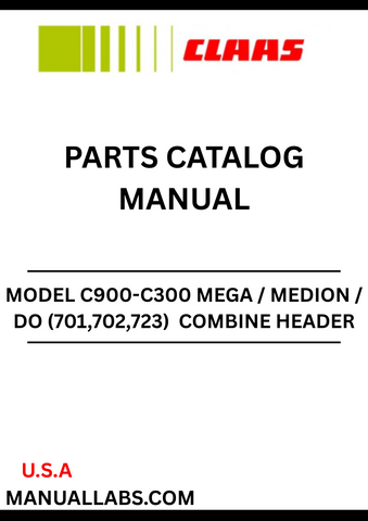  Discover the ultimate resource for your CLAAS Combine Header with the C900-C300 Mega/Medion/DO Parts Catalogue Manual. Designed specifically for serial numbers 70100800 to 70199999, this comprehensive manual provides detailed diagrams and part specifications to ensure you have everything you need for efficient maintenance and repairs.
