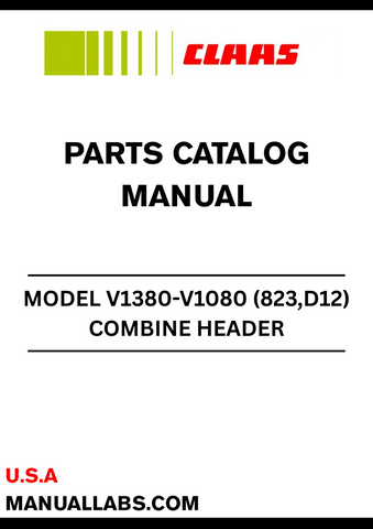 Discover the essential CLAAS Combine Header V1380-V1080 Parts Catalogue Manual, designed specifically for serial numbers D1200011 to D1299999. This comprehensive guide provides detailed information on all parts, ensuring you have the right components for optimal performance and maintenance of your combine header.