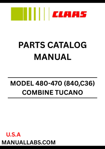 Discover the essential CLAAS Combine Tucano 480-470 Parts Catalogue Manual, designed specifically for serial numbers C3600011 to C3699999. This comprehensive guide provides detailed information on all parts, ensuring you have the right components for maintenance and repairs.
