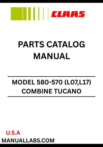 Discover the ultimate resource for maintaining your CLAAS Combine Tucano 580-570 with our comprehensive Parts Catalogue Manual. Designed specifically for serial numbers L1700011 to L1799999, this manual provides detailed diagrams and part numbers, ensuring you can easily identify and order the components you need for optimal performance.