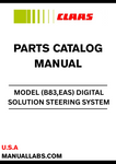 Enhance your CLAAS machinery's performance with the CLAAS Digital Solution Steering System Parts Catalogue Manual (S/N B8300001 - B83099999). This comprehensive manual is designed specifically for the B83 and EAS models, providing you with detailed information on all parts and components necessary for optimal operation.