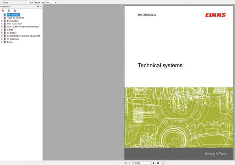 Unlock the full potential of your CLAAS engine with the OM936LA Mercedes-Benz Technical Systems Manual. This comprehensive PDF file is designed for professionals and enthusiasts alike, providing in-depth insights into the engine's specifications, maintenance procedures, and troubleshooting techniques