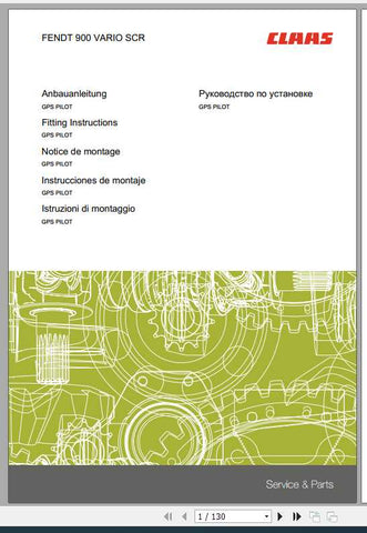 Discover the essential CLAAS Fendt 900 Vario SCR Fitting Instruction Manual, now available in a convenient PDF format. This comprehensive guide is designed to assist you in the proper installation and maintenance of your Fendt 900 Vario SCR, ensuring optimal performance and longevity of your machinery