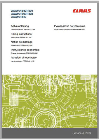 Enhance your CLAAS Forage Harvester experience with the comprehensive Fitting Instruction Manual for models JAGUAR 980-930, 900-830, and 810. This PDF file is meticulously designed to provide you with step-by-step guidance, ensuring that you can efficiently install and maintain your equipment with confidence.
