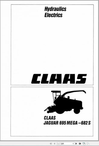 Discover the essential CLAAS Forage Harvester Jaguar 695 Mega – 682S Hydraulics & Electrics Systems Manual, a comprehensive PDF file designed for operators and technicians alike. This manual provides in-depth insights into the advanced hydraulic and electrical