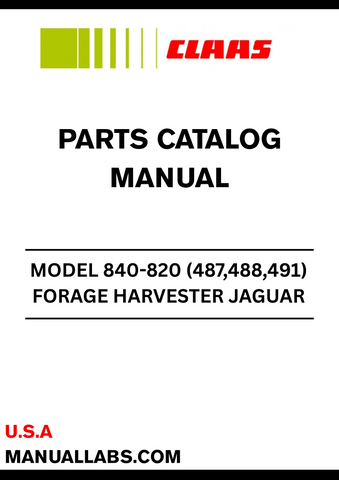 Discover the comprehensive CLAAS Forage Harvester Jaguar 840-820 Parts Catalogue Manual, designed specifically for serial numbers 48800011 to 48899999. This essential resource provides detailed information on parts and components, ensuring you have everything you need to maintain and repair your forage harvester efficiently.
