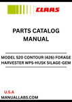Discover the essential CLAAS Forage Harvester WPS-HUSK Silage-GEM 520 Contour Parts Catalogue Manual, designed specifically for serial numbers 42600901 to 42699999. This comprehensive manual is your go-to resource for maintaining and optimizing your forage harvester, ensuring peak performance and longevity.
