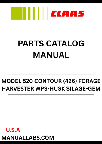 Discover the essential CLAAS Forage Harvester WPS-HUSK Silage-GEM 520 Contour Parts Catalogue Manual, designed specifically for serial numbers 42600901 to 42699999. This comprehensive manual is your go-to resource for maintaining and optimizing your forage harvester, ensuring peak performance and longevity.