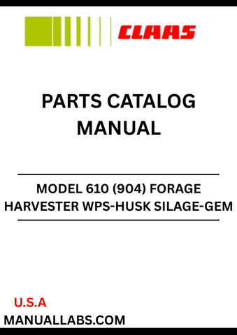 Discover the essential CLAAS Forage Harvester WPS-Husk Silage-GEM 610 Parts Catalogue Manual, designed specifically for serial numbers 90401197 to 90409999. This comprehensive guide provides detailed information on all parts, ensuring you have the right components for optimal performance and maintenance of your forage harvester.
