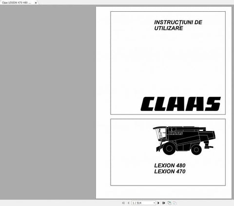 Unlock the full potential of your CLAAS LEXION 470 and 480 with our comprehensive Repair Manual in PDF format. This essential guide provides detailed instructions and diagrams, ensuring you have the knowledge needed to perform maintenance and repairs efficiently.

