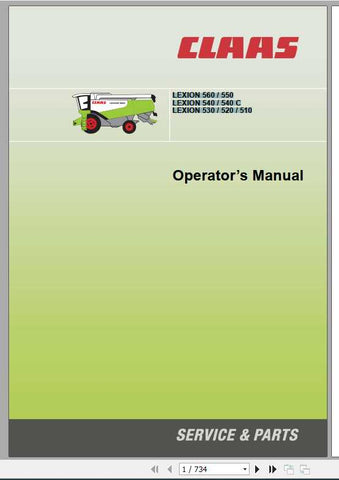 Unlock the full potential of your CLAAS LEXION combine harvester with the comprehensive Operator’s Manual, available in a convenient PDF format. This essential guide covers models LEXION 560, 550, 540, 540C, 530, 520, and 510, ensuring you have the right information