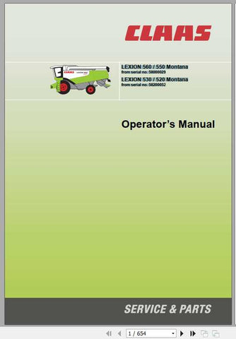 Unlock the full potential of your CLAAS LEXION 560, 550 MONTANA, LEXION 530, and 520 MONTANA with 