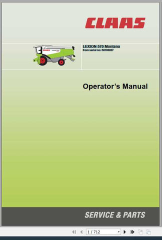 Discover the essential CLAAS LEXION 570 Montana Operator’s Manual, now available in a convenient PDF format. This comprehensive guide is designed to enhance your understanding