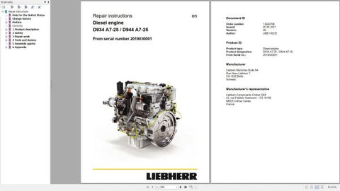 Unlock the full potential of your CLAAS Liebherr engine with our comprehensive Repair Instructions Manual