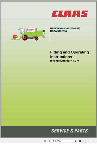 Unlock the full potential of your CLAAS MEDION and MEGA series with our comprehensive Operator’s Manual, available in a convenient PDF format. This essential guide covers models