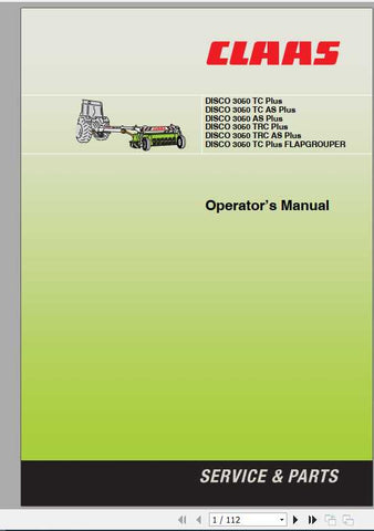 Discover the ultimate guide for your CLAAS Mowers DISCO 3050 TC Plus with the comprehensive Operator’s Manual in PDF format. This essential resource is designed to enhance your mowing experience, providing detailed instructions and insights tailored