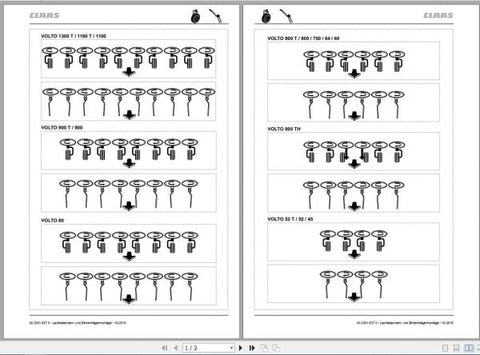 Enhance your mowing efficiency with the CLAAS Mowers Volto 1300T Assembly Instruction Manual. This comprehensive PDF file provides clear, step-by-step guidance for assembling