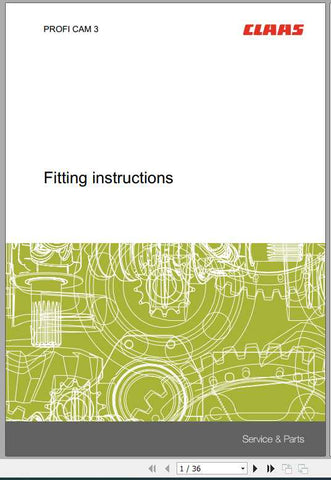 Discover the essential CLAAS PROFI CAM 3 Fitting Instruction Manual, now available in a convenient PDF format. This comprehensive guide is designed to streamline the installation process, ensuring that you can set up your equipment with confidence and ease