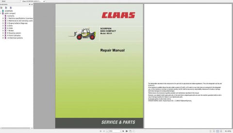 Unlock the secrets to maintaining your CLAAS SCORPION 6030 Compact Model 408-1 with this comprehensive repair manual. Designed for easy reference and troubleshooting, this PDF file provides detailed instructions and diagrams to guide you through the repair process, ensuring your equipment remains in top-notch condition.