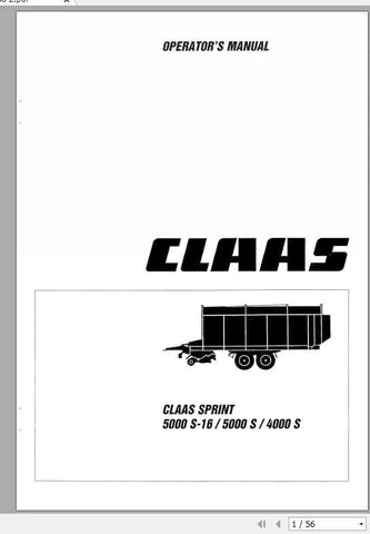 Discover the essential CLAAS SPRINT 5000 S-16 Operator’s Manual, now available in a convenient PDF format. This comprehensive guide is designed to enhance your understanding