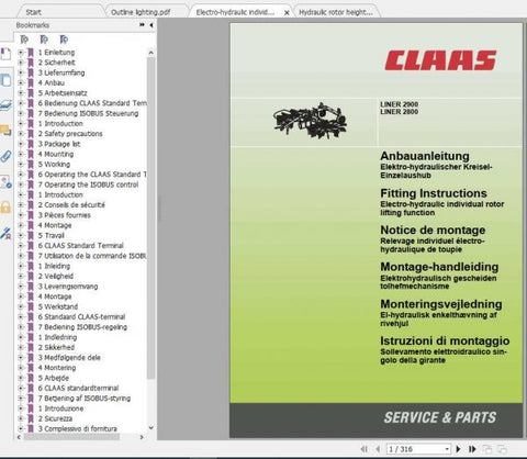 Enhance your CLAAS SWATHER experience with the comprehensive Fitting Instruction Manual for the Liner 2900 and Liner 2800. This PDF file is designed to provide you with clear, step-by-step guidance, ensuring that you can efficiently set up and maintain your equipment for optimal performance.
