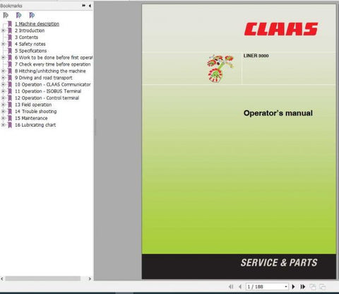 Enhance your operational efficiency with the CLAAS Swathers Liner 3000 Operator’s Manual, now available in a convenient PDF format. This comprehensive guide is designed