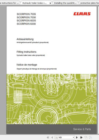 Enhance your CLAAS telehandler experience with the comprehensive Fitting Instruction Manual for models Scorpion 9040, 7045, 7040, 7035, and 7030. This PDF file is designed to provide you with clear, step-by-step guidance, ensuring that you can efficiently install and maintain your equipment with confidence.
