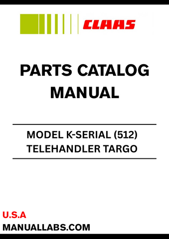 Discover the essential CLAAS Telehandler TARGO K-Serial Parts Catalogue Manual, specifically designed for serial numbers 51200011 to 51299999. This comprehensive manual is your go-to resource for identifying and sourcing the right parts for your telehandler, ensuring optimal performance and longevity.