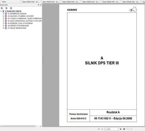 Unlock the full potential of your CLAAS ARION 630 and 610C tractors with our comprehensive Repair Manual in PDF format. This essential guide provides detailed instructions and diagrams, ensuring you have the right information at your fingertips for effective maintenance