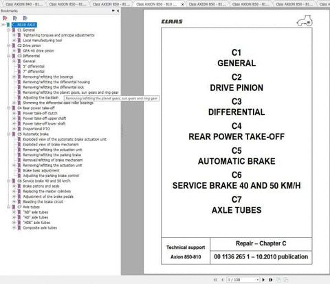Discover the ultimate resource for maintaining your CLAAS ARION 850 – 810 tractors with our comprehensive