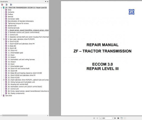 Unlock the full potential of your CLAAS tractor with the ZF Transmission ECCOM 3.0 Repair Manual. This comprehensive PDF guide is designed for both seasoned mechanics and DIY enthusiasts