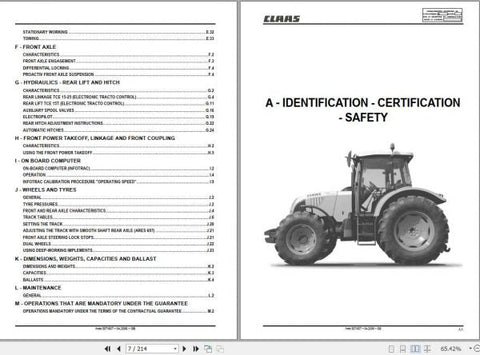 Unlock the full potential of your CLAAS ARES 816, 826, and 836 tractors with our comprehensive Use and Maintenance Manual, available in a convenient PDF format. This essential