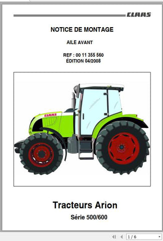 Discover the essential CLAAS Tractor Arion 500 600 Fitting Instruction Manual, now available in a convenient PDF format. This comprehensive guide is designed to provide you with all the necessary information to ensure proper installation and maintenance of your tractor, enhancing its performance and longevity.