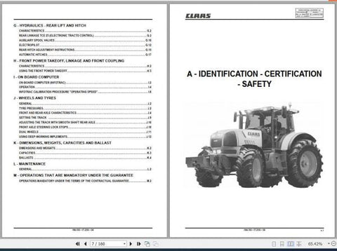 Enhance the longevity and performance of your CLAAS ATLES 926, 936, and 946 tractors with our comprehensive Use and Maintenance Manual. This PDF file is designed to provide you with essential information on operating procedures, maintenance schedules, and troubleshooting tips, ensuring your machinery runs smoothly and