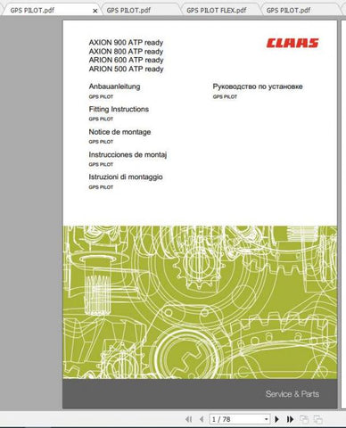 Unlock the full potential of your CLAAS tractor with the comprehensive Fitting Instruction Manual for the AXION series (400, 500, 600, 800, 900). This PDF file is designed to provide you with detailed guidance on installation and maintenance, ensuring your equipment operates at peak performance.