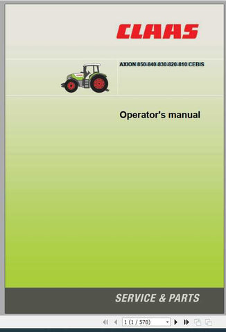 Unlock the full potential of your CLAAS AXION 850-810 tractor with the comprehensive CEBIS Operator’s Manual, now available in a convenient PDF format. This essential guide provides detailed insights into the advanced features and functionalities