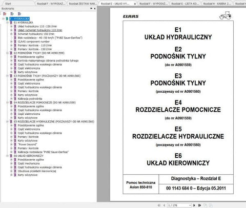 Unlock the full potential of your CLAAS AXION 850-810 tractor with our comprehensive Diagnostics & Repair Technical Manual. This PDF file is an essential resource for both seasoned mechanics and DIY enthusiasts, providing detailed insights into troubleshooting and maintenance procedures tailored specifically for your model.
