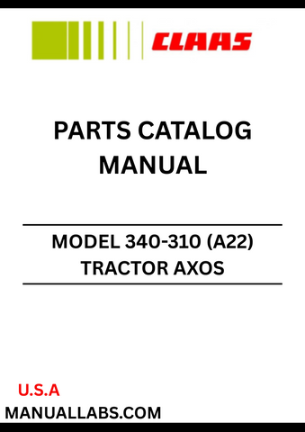Discover the essential CLAAS Tractor Axos 340-310 Parts Catalogue Manual, designed specifically for serial numbers A2200050 to A2219999. This comprehensive guide provides detailed information on all parts and components, ensuring you have the right resources at your fingertips for maintenance and repairs.