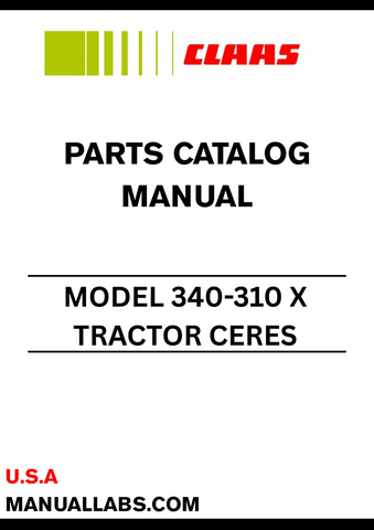Discover the essential CLAAS Tractor Ceres 340-310 X Parts Catalogue Manual, designed specifically for serial numbers CT11F0151 to CT11F0203. This comprehensive manual serves as a vital resource for anyone looking to maintain or repair their CLAAS tractor, ensuring you have access to the correct parts and specifications.