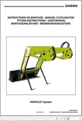 Discover the essential CLAAS Tractor ProPilot System Operator’s Manual, now available in a convenient PDF format. This comprehensive guide is designed to enhance your understanding