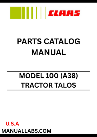  Discover the comprehensive CLAAS Tractor Talos 100 Parts Catalogue Manual, specifically designed for serial numbers 2174011926 to 2174099999. This essential resource provides detailed diagrams and part numbers, ensuring you can easily identify and order the correct components for your tractor.