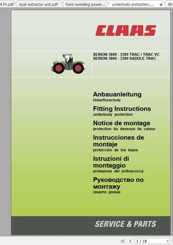 Enhance your CLAAS XERION 3300 – 3800 experience with our comprehensive Fitting Instruction Manual, available in a convenient PDF format. This manual is designed to provide you with clear, step-by-step guidance for optimal installation and maintenance of your tractor, ensuring you get the most out of your investment.
