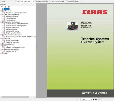 Unlock the full potential of your CLAAS Xerion 3300 and 3800 tractors with our comprehensive Hydraulic & Electric System Manual. This PDF file is an essential resource for operators and technicians, providing detailed insights into the advanced hydraulic and electrical systems that power these high-performance machines.

