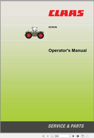 Discover the essential CLAAS Tractor Xerion 3300 Operator’s Manual, now available in a convenient PDF format. This comprehensive guide is designed to enhance your understanding and operation of the Xerion 3300, ensuring you get the most out of your powerful machine