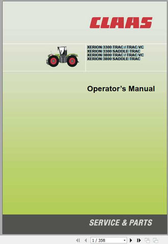 Discover the essential CLAAS Tractor Xerion 3300 Trac and Xerion 3800 Saddle Trac Operator’s Manual, now available in a convenient PDF format. This comprehensive guide is designed to enhance your understanding and operation of these powerful tractors, ensuring you get the most