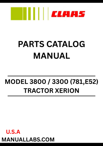 Discover the comprehensive CLAAS Tractor Xerion 3800 / 3300 Parts Catalogue Manual, designed specifically for serial numbers 78100110 to 78199999. This essential resource provides detailed diagrams and specifications, ensuring you have all the information needed for efficient maintenance and repairs.