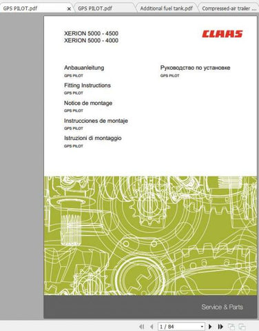 Unlock the full potential of your CLAAS Xerion 4000, 4500, and 5000 tractors with our comprehensive Fitting Instruction Manual. This PDF file is designed to provide you with clear, step-by-step guidance for optimal setup and maintenance, ensuring your machinery operates at peak performance.

