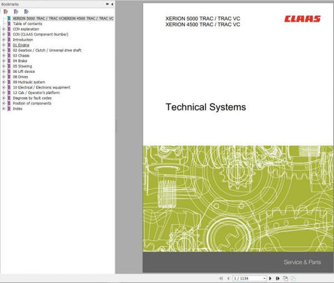 Discover the comprehensive CLAAS Tractor Xerion 4500 Trac-VC Hydraulic & Electric System Manual, now available in a convenient PDF format. This essential guide provides detailed insights into the advanced hydraulic and electric systems of the Xerion 4500, ensuring you have all the information needed for optimal performance and maintenance.

