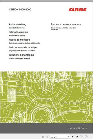 Unlock the full potential of your CLAAS Xerion 5000-4000 with our comprehensive Fitting Instruction Manual, available in a convenient PDF format. This essential guide provides step-by-step instructions, ensuring that you can easily and efficiently install and maintain your tractor for optimal performance